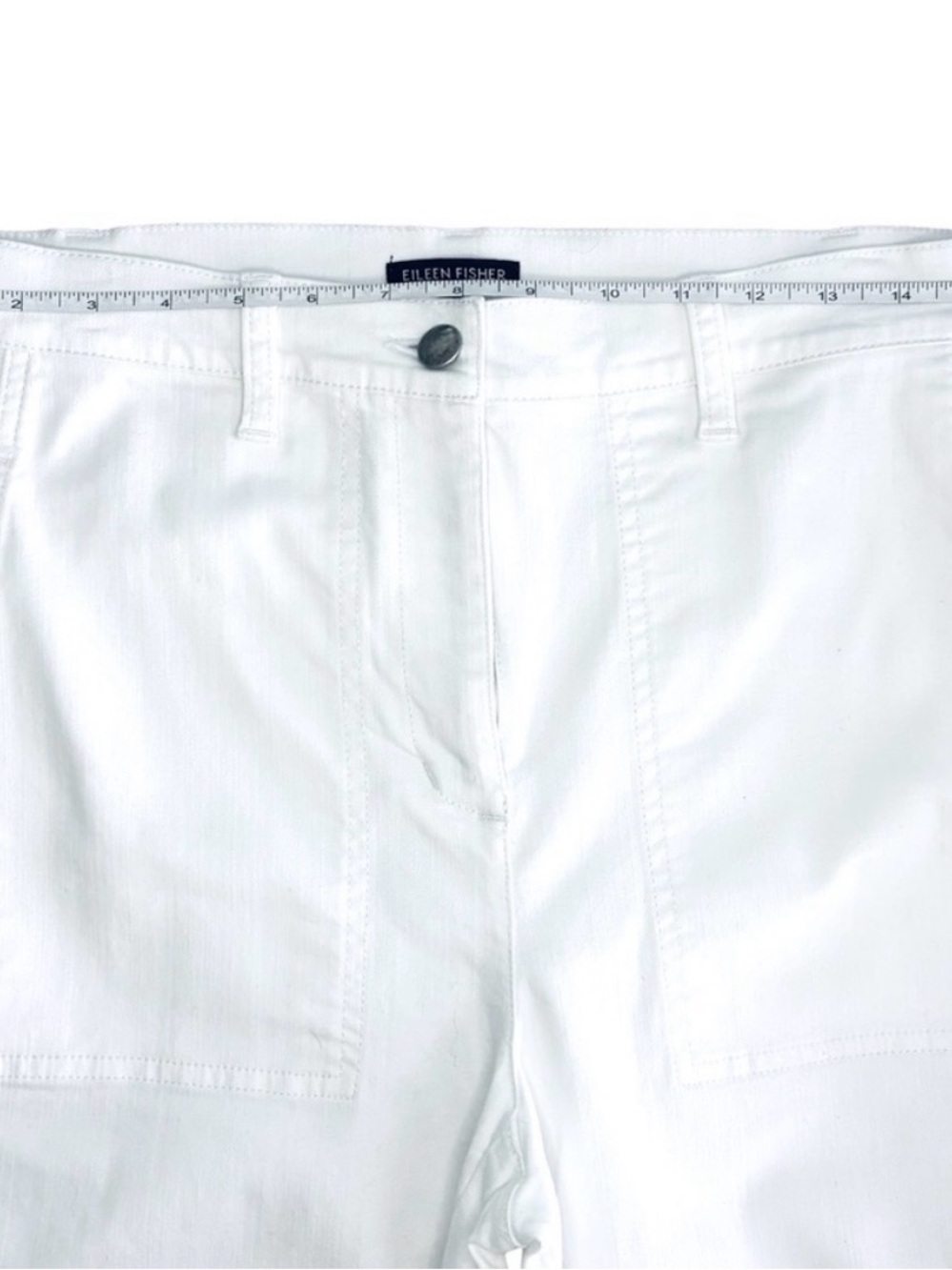 Eileen Fisher Organic Cotton Lantern Ankle Length Jeans New Without Tags - Picture 7 of 7